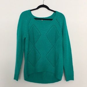 Turquoise Knit Sweater